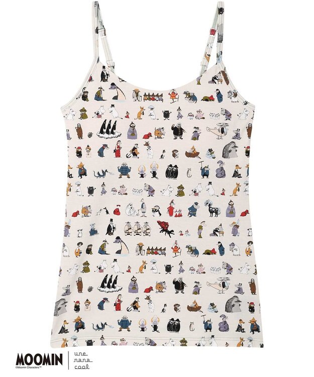 une nana cool 【ムーミン】 MOOMIN * une nana cool  カップ付きキャミソール CR