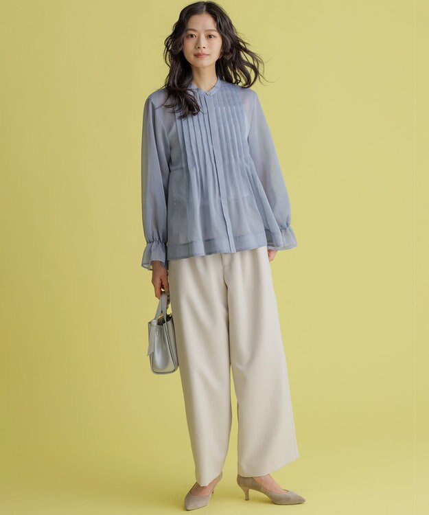 組曲 シュットクロスワイド パンツ サンドベージュ系