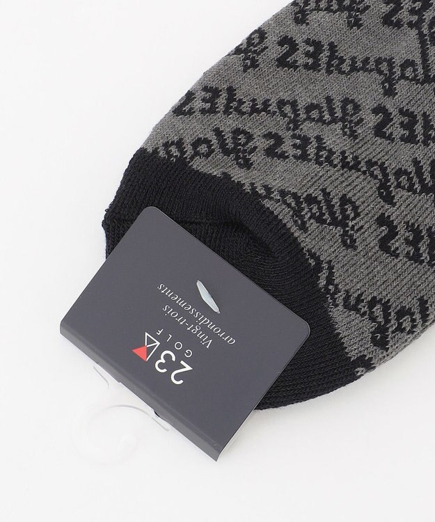 23区GOLF 【MEN】足元に華やかさを添える レジメロゴアンクル ソックス ギフトにもおすすめの一足 ブラック系5