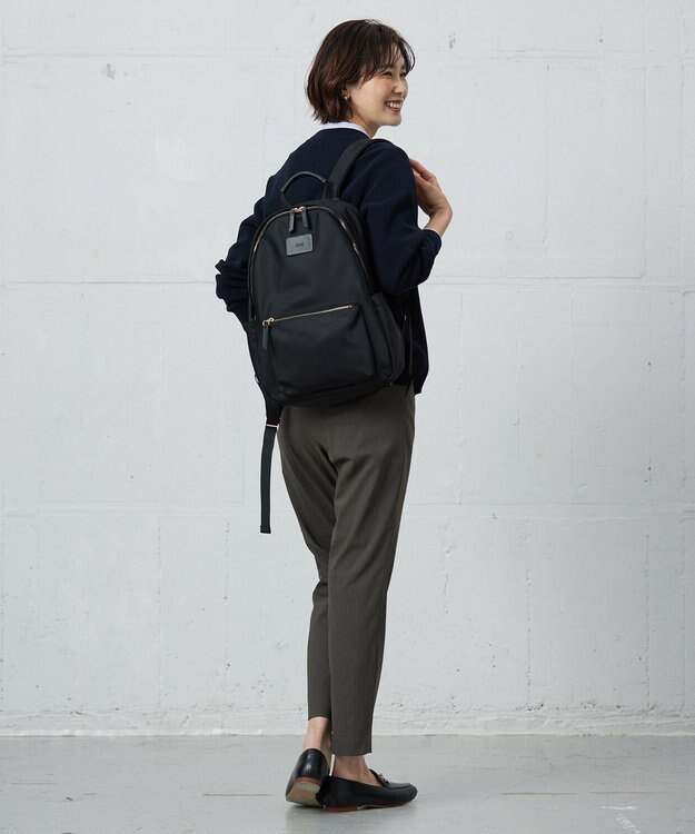 J.PRESS LADIES 【PC収納可】ナイロン リュック ブラック系