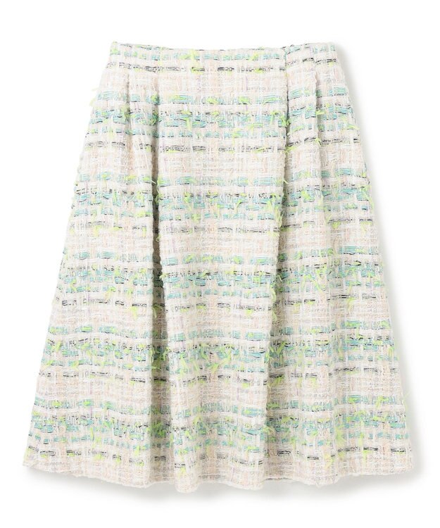 TOCCA 【洗える】SEQUINS TWEED スカート グリーン系5