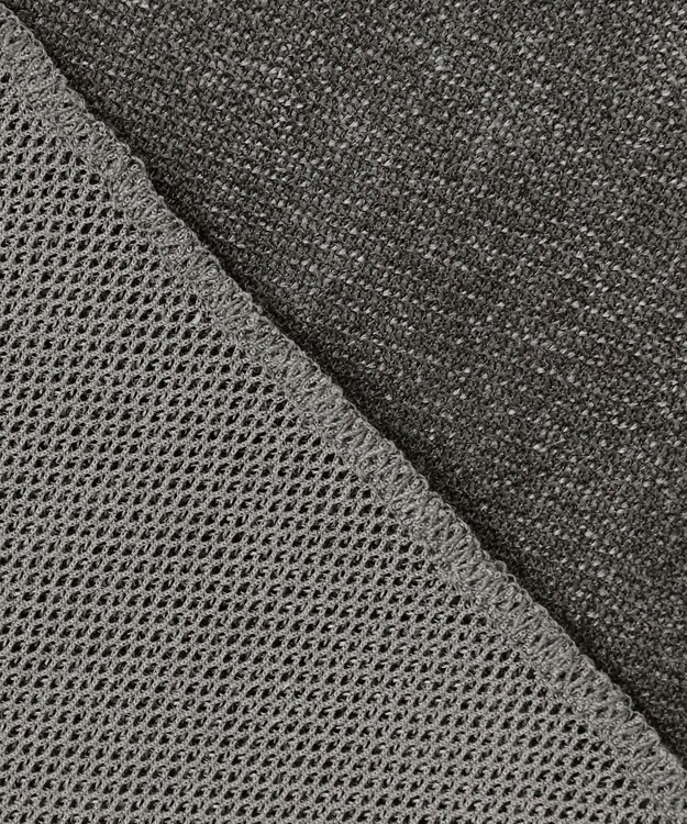 23区 S 【SLOW/一部店舗限定】ブラッシュドチュール メッシュベロア カットソー グレー系