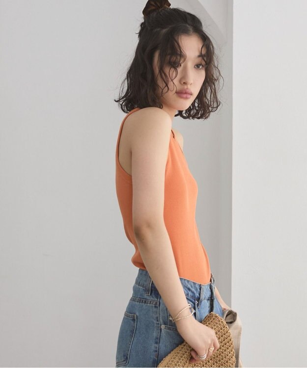 WEGO 【ANGIE VINTAGE/SMLサイズ展開】カップ付きアメスリタンク オレンジ