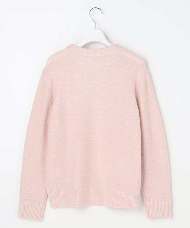 J.PRESS LADIES L SHINE クルーネック ニット ピンク系