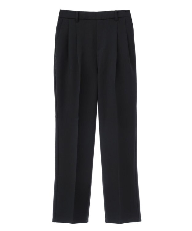 Green Parks きれいシルエットパンツ（テーパード） Black