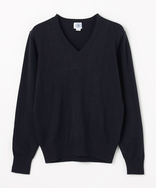 J.PRESS KIDS 【140-170cm】Vネック プルオーバー ニット ネイビー系