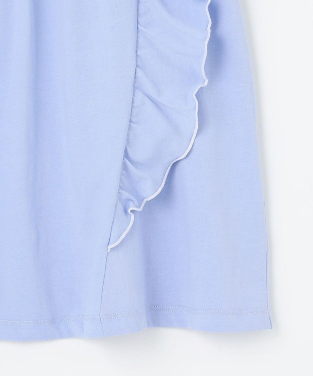 組曲 KIDS 【150-160㎝】フリフリフリル チュニック サックスブルー系