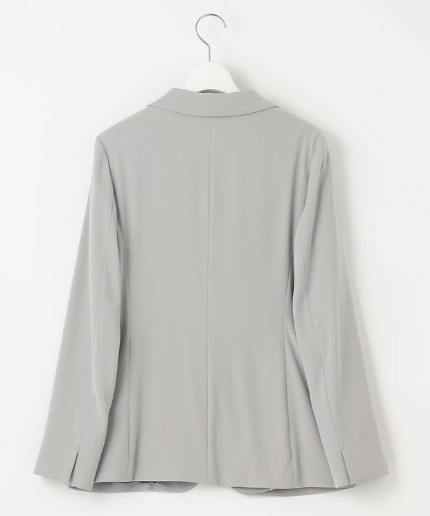 自由区 【XSサイズ～/洗える】ダブルフェイススーティング テーラードジャケット セージ