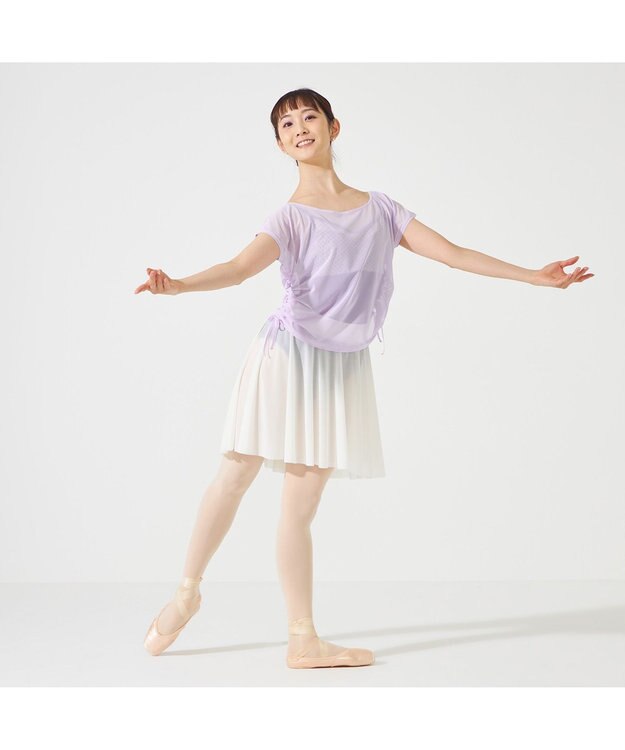 Chacott チュールトップ ライラック