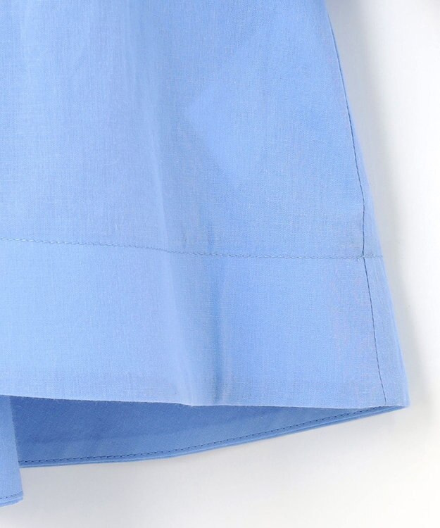 組曲 【WEB限定】ナチュラルローン ペプラムブラウス ブルー系