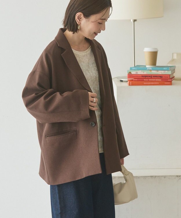 AMERICAN HOLIC BIGサイズテーラージャケット Brown