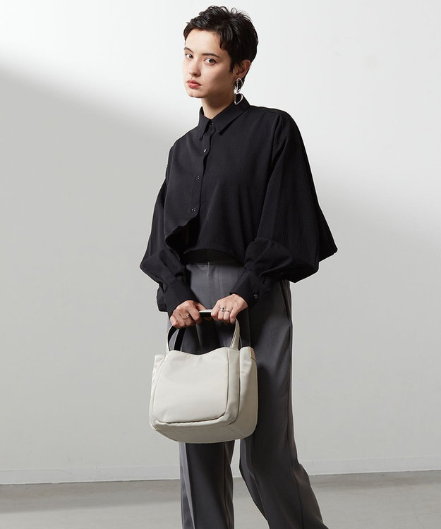 Y'SACCS 【ムック本掲載】ナイロンボンディングトート　Sサイズ アイボリー