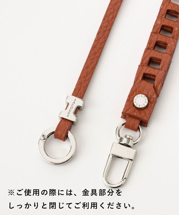 IACUCCI  ブリーノ レザーストラップ/ショート CERVO レッド