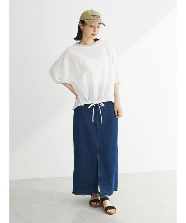 Green Parks ランタンスリーブブラウス Off White