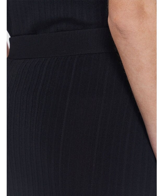 JOSEPH 【洗える】ヴィスコースリブ　ニットスカート Black