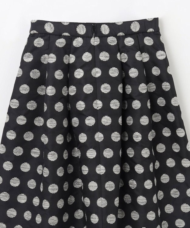 GRACE CONTINENTAL ラメドットジャガードスカート ブラック