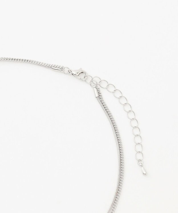 ANY ２連メタルモチーフネックレス シルバー