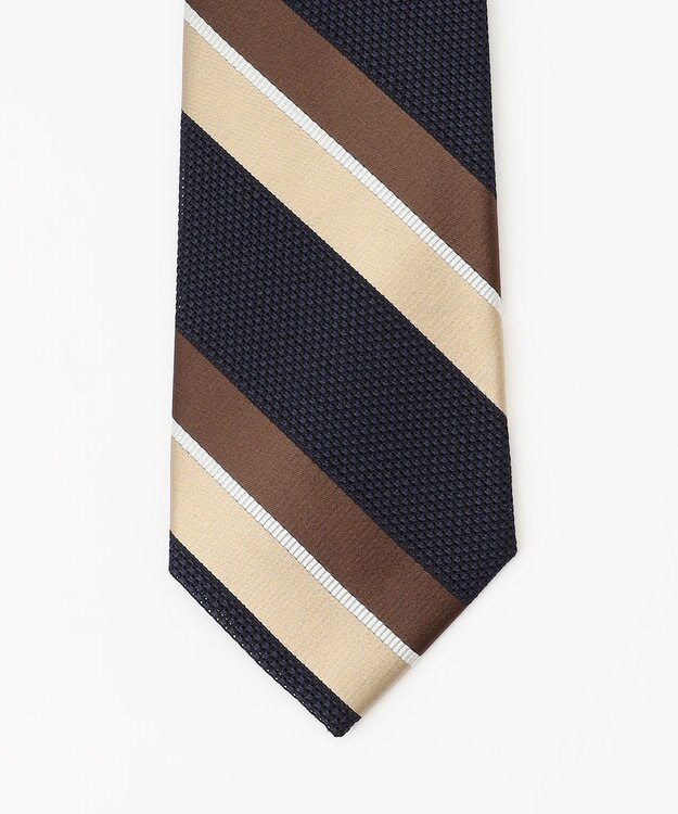 J.PRESS MEN 【JAPANESE SILK FRESCO TIE COLLECTION】マルチストライプ ネクタイ ネイビー系2