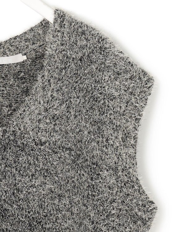 ICB 【洗える】 ルレックスファー ベスト ブラック系