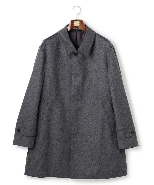 J.PRESS MEN 【KING SIZE】【定番】ウールカシミヤビーバー ドレスショートコート_25年モデル ライトグレー系