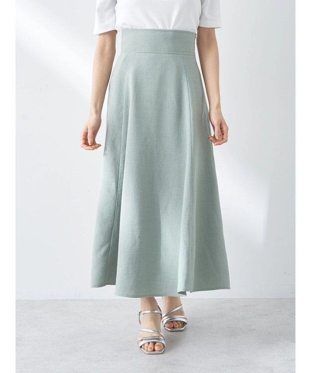 earth music&ecology バックレースアップスカート Mint Green