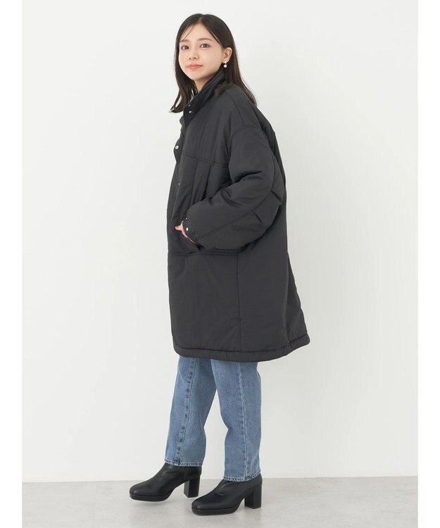 earth music&ecology モンスターコート Black