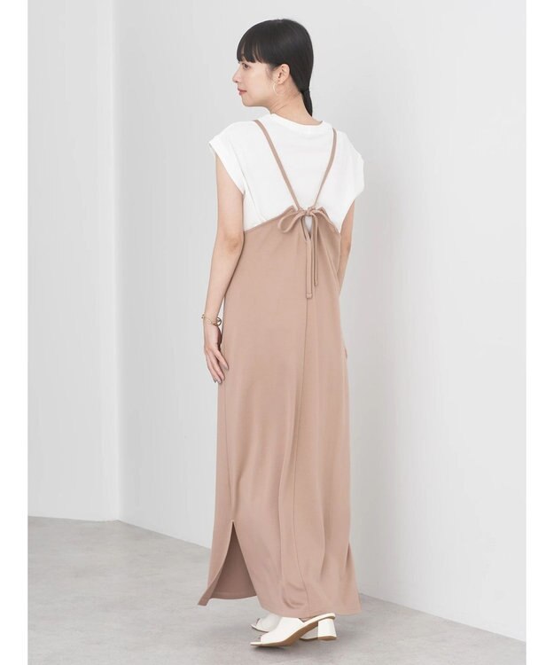 earth music&ecology ポンチＩラインキャミワンピース Black