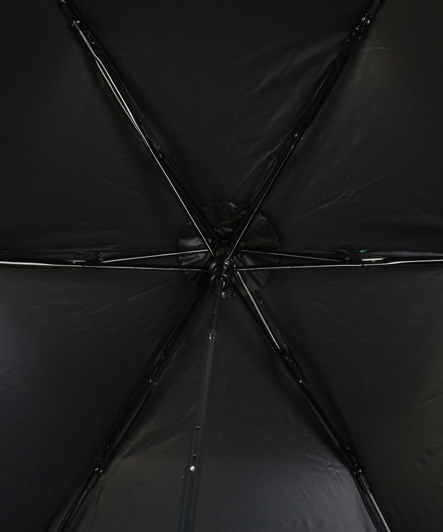 MOONBAT 【大きめ】マッキントッシュ フィロソフィー 晴雨兼用 折りたたみ傘 日傘 ボーダー／一級遮光 遮熱 UV ブラック