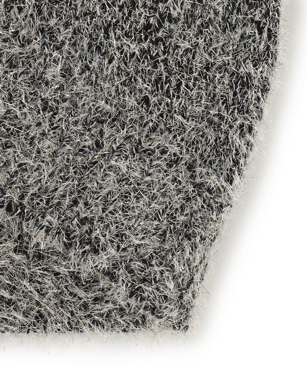 ICB 【洗える】 ルレックスファー ベスト ブラック系