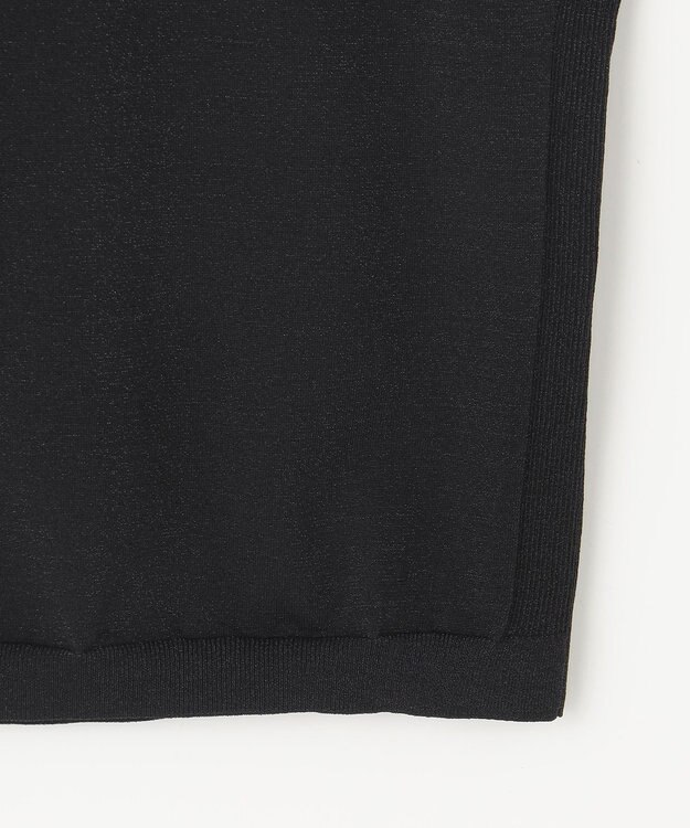 23区 L 【洗える】レーヨンポリエステルストレッチ プルオーバー ラメニット ブラック系