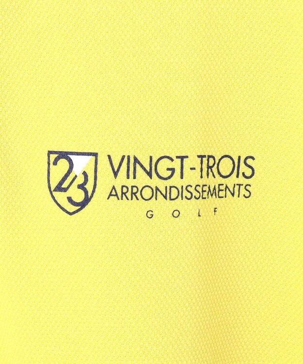 23区GOLF 【WOMEN】ゆったりシルエット 半袖ゴルフポロシャツ イエロー系