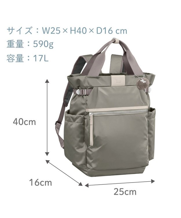 ACE BAGS & LUGGAGE Kanana project PJ-16 リュックサック 17L 590g 11904 カナナ プロジェクト 軽い グレージュ