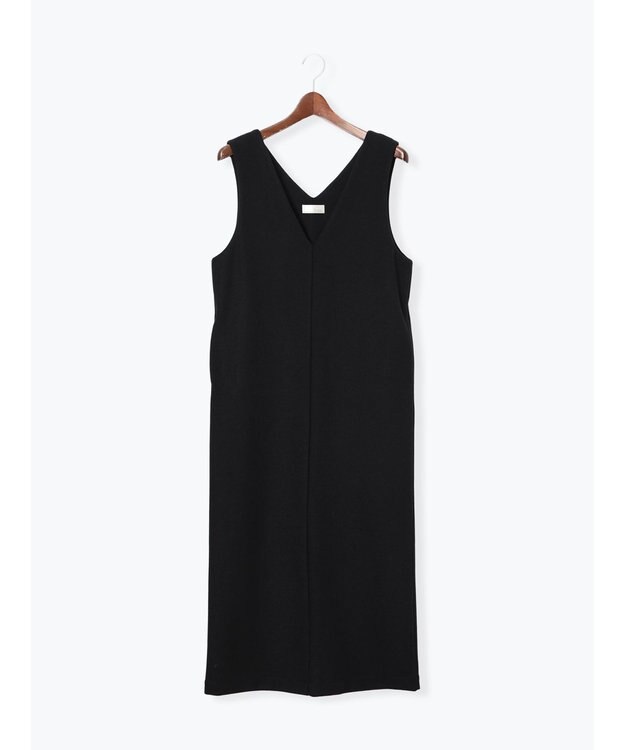 Te chichi ウール混ジャージージャンパースカート ブラック