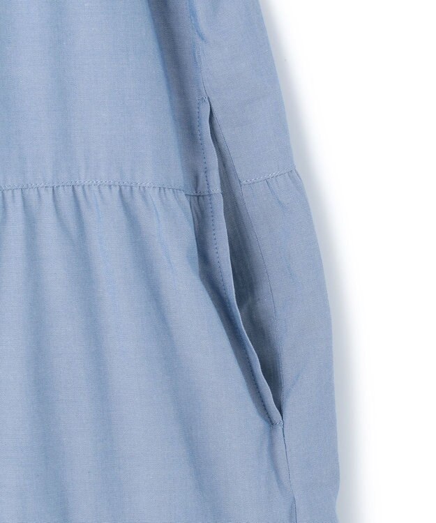 J.PRESS YORK STREET 【WOMEN】ティアード ワンピース ブルー系