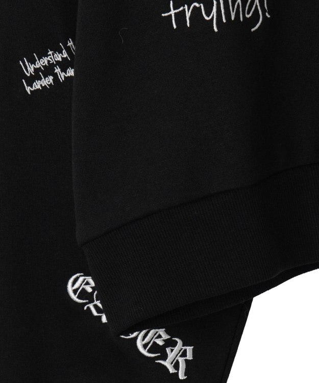 WEGO スクリブルグラフィックスウェット ブラック