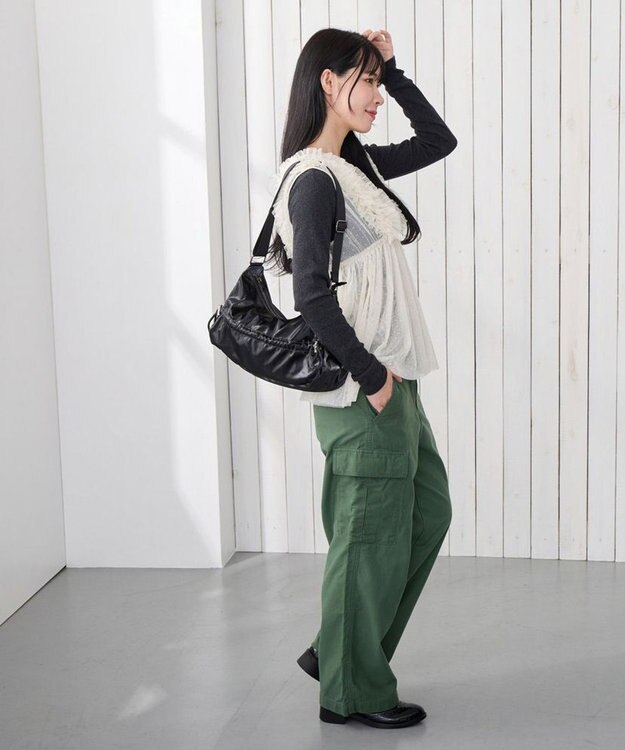 ROOTOTE 3635【シャーリングトート】SC.デリ.メタリックショルダー-A 02：ブラック