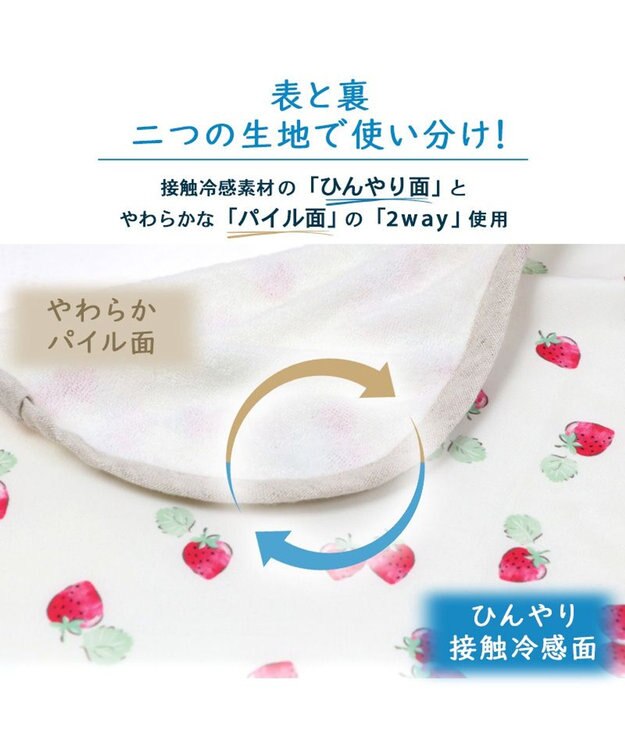 PET PARADISE ペットパラダイス クールブランケット 単品 (90×60cm)  《 苺柄 / ネイティブ柄 》 苺柄