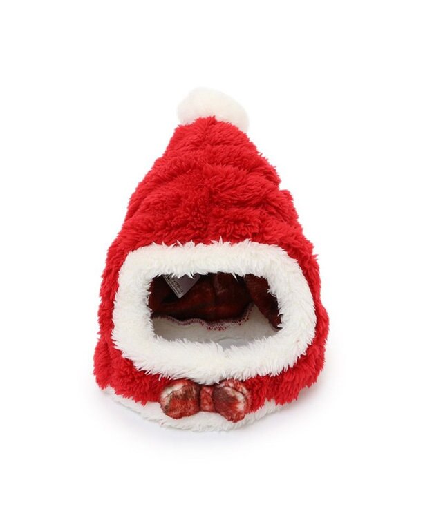 PET PARADISE ペットパラダイス クリスマス サンタ帽子 《ふわふわチェック柄 》 小型犬 サンタ