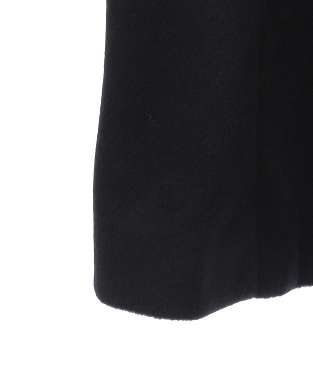 earth music&ecology ファーカフスノーカラーコート ブラック