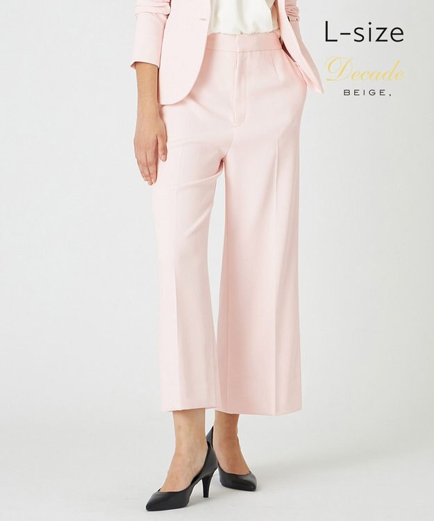 BEIGE， 【L-size】LUIZA / ワイドパンツ Cherry Pink