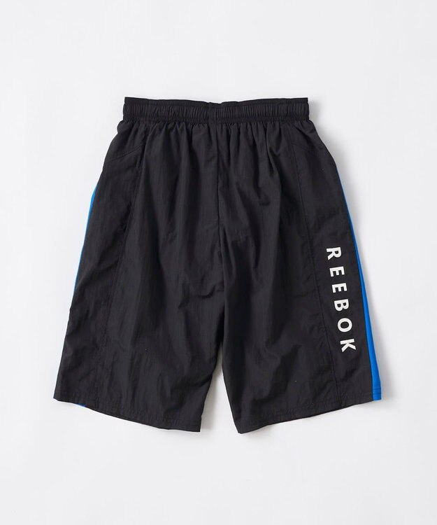 OP／FILA 【Reebok】ロゴテープサーフパンツ ブラック×ブルー