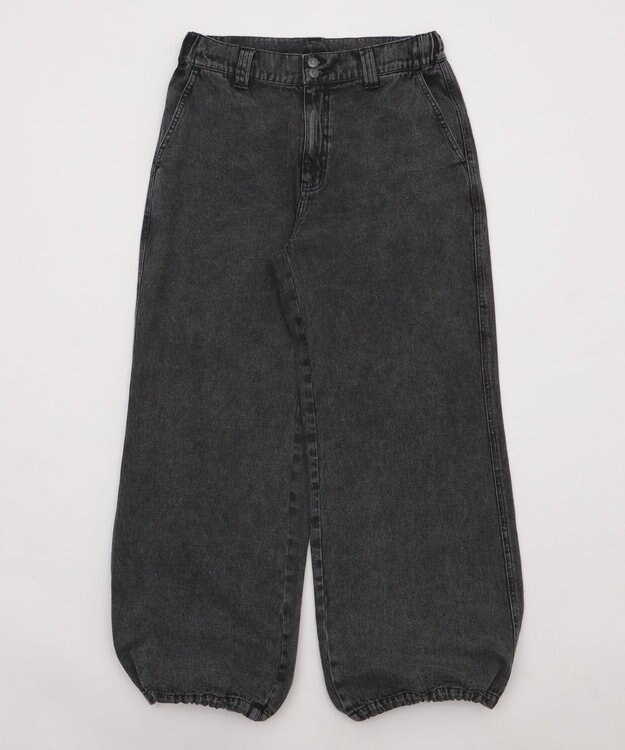 WEGO ローライズバギーフレアデニムパンツ デニムブラックソノタ