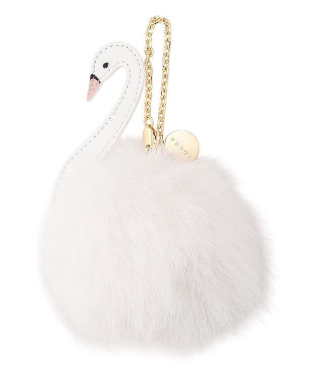 TOCCA SOGNO FUR CHARM TOTE トートバッグ【WEB＆一部店舗限定・A4サイズ対応】 ブラック系