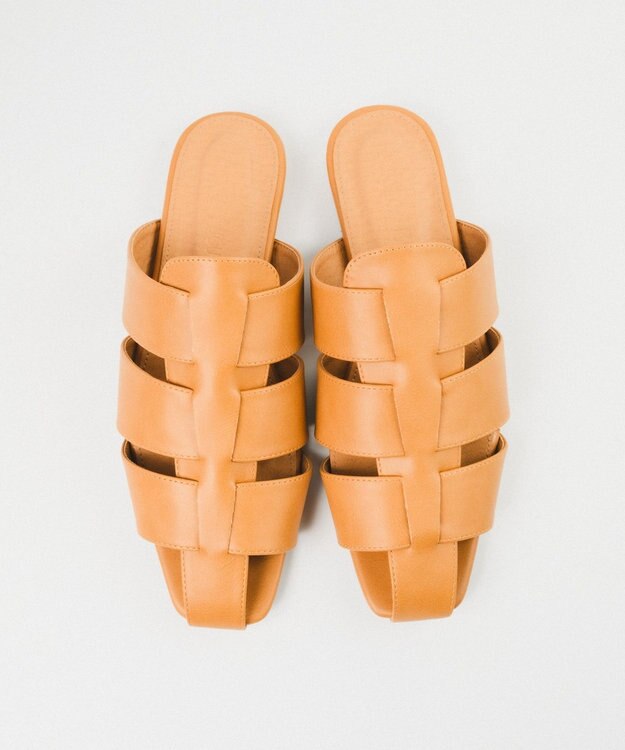 BONTRE 【PRECIEUX JOUET/プレシュウジュエ】フラットソールグルカミュール/027PJ キャメル