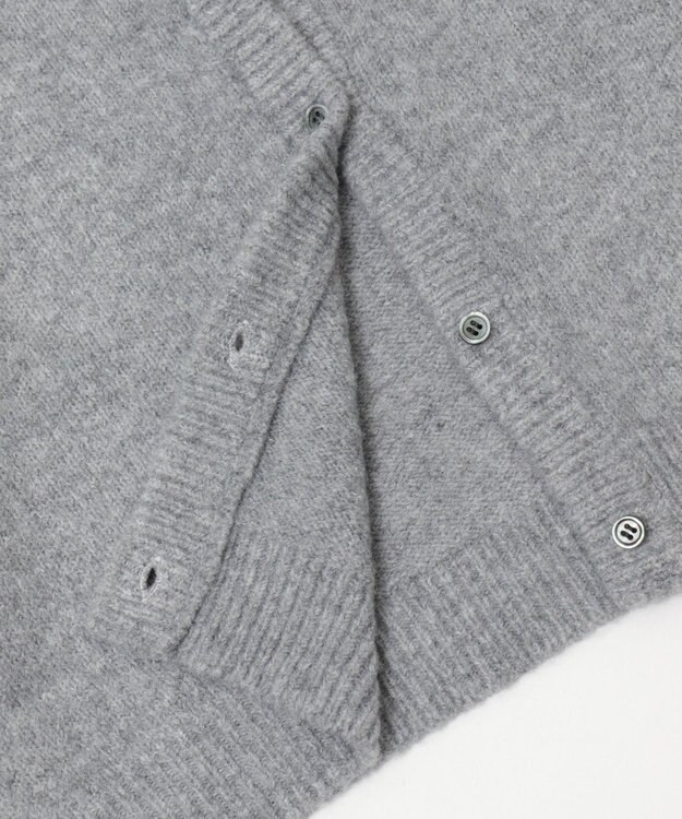 WEGO 【WEB限定/25年秋冬新作】別注USPOLO微起毛カーデ グレー