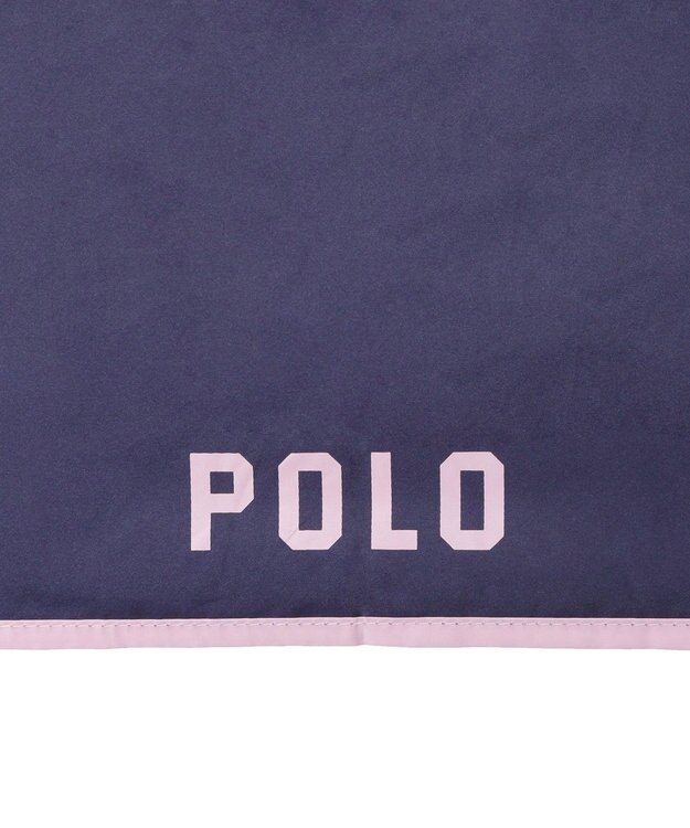 MOONBAT POLO RALPH LAUREN（ポロラルフローレン） 遮光 晴雨兼用 折りたたみ日傘 裏カラー PORO BEAR ポロベア ネイビー×ピンク＆ベアＰｔ
