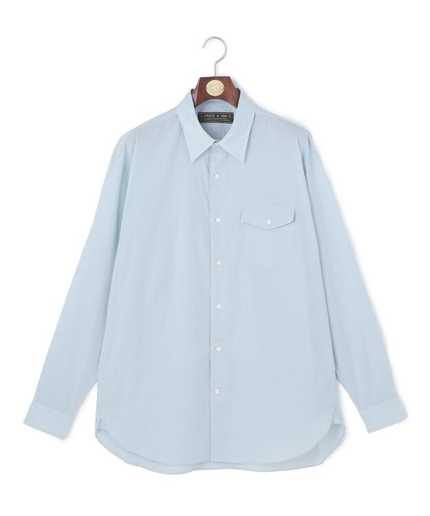 J.PRESS MEN 【WEB・一部店舗限定】Airy Touch Seersucker Shirt サックスブルー系