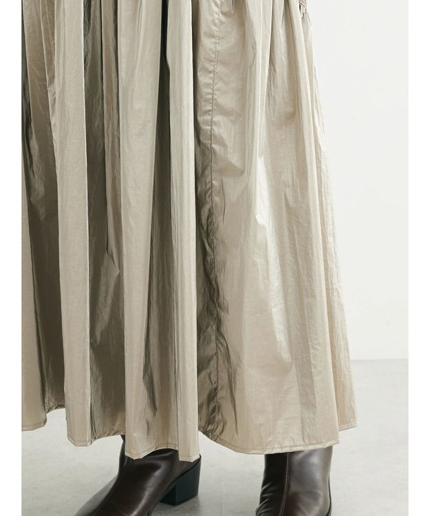 Green Parks ・ＥＬＥＮＣＡＲＥ　ＤＵＥ　メタリックティアードスカート Gold