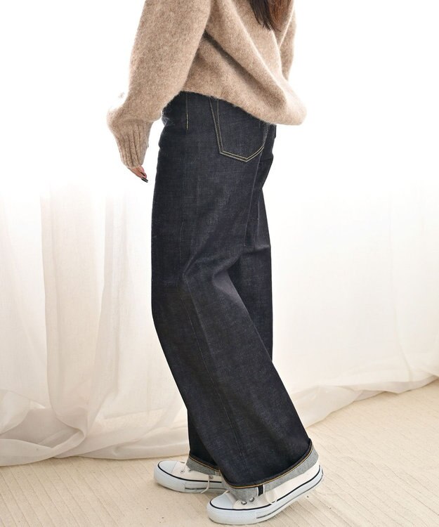 caqu modern baggy ワイドシルエットデニムパンツ re.birth