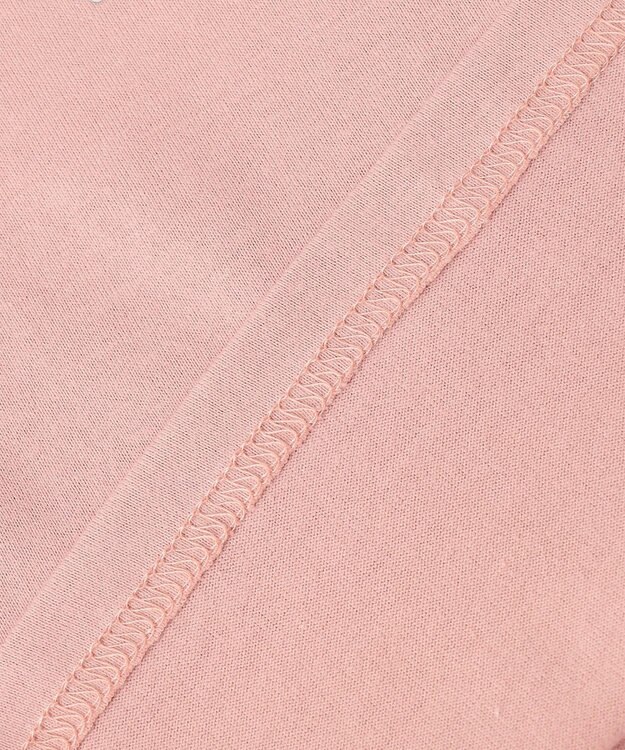 ANY KIDS チェック袖 ドッキング プルオーバー ピンク